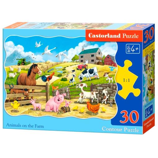 Puzzle Castorland Animales En La Granja de 30 Piezas