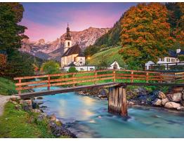 Puzzle Castorland Atardecer en Ramsau de 2000 Piezas