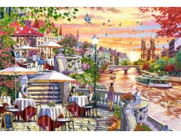 Puzzle Castorland Atardecer Romántico de la Ciudad de 1000 Pzs