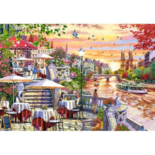 Puzzle Castorland Atardecer Romántico de la Ciudad de 1000 Pzs