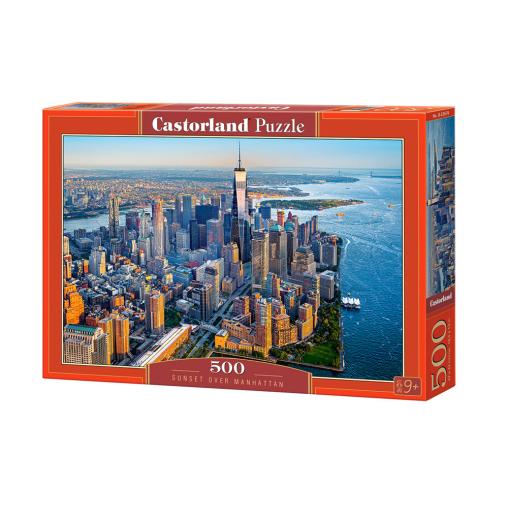 Puzzle Castorland Atardecer sobre Manhattan de 500 Piezas