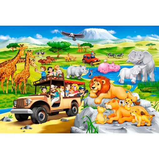 Puzzle Castorland Aventura Safari XXL de 40 Piezas