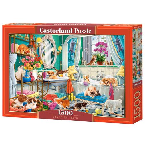 Puzzle Castorland Baño Loco de Mascotas de 1500 Pzs