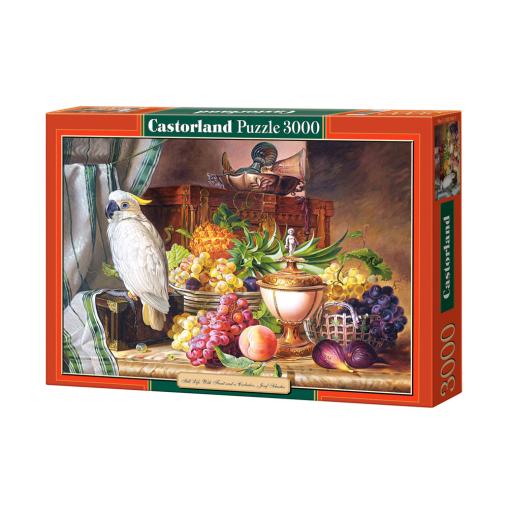 Puzzle Castorland Bodegón con Frutas y Cacatúa de 3000 Piezas