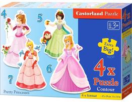 Casse-tête Castorland Jolies Princesses Progressif 4+5+6+7