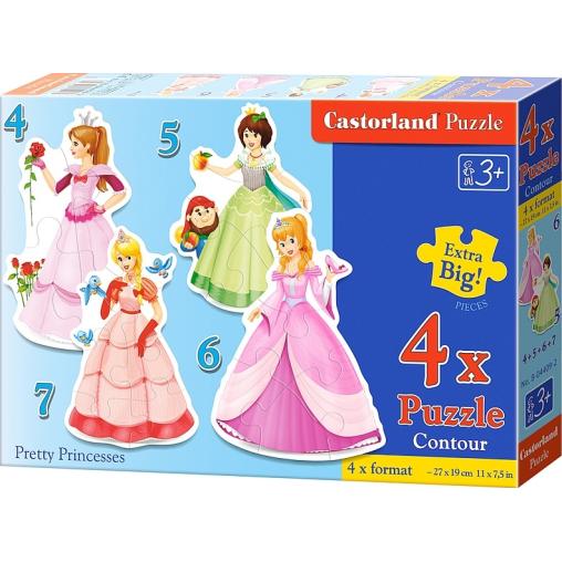 Casse-tête Castorland Jolies Princesses Progressif 4+5+6+7