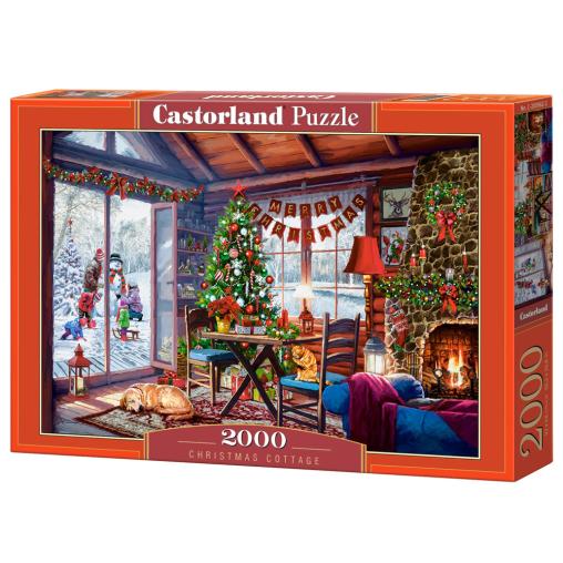 Puzzle Castorland Cabaña de Navidad de 2000 Piezas