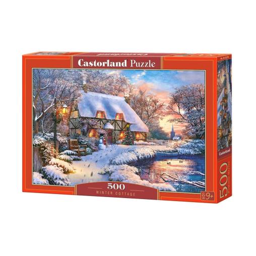 Puzzle Castorland Cabaña de Invierno de 500 Piezas