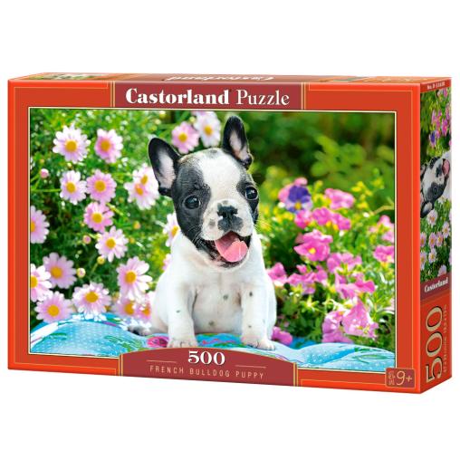 Puzzle Castorland Cachorro Bulldog Francés de 500 Piezas