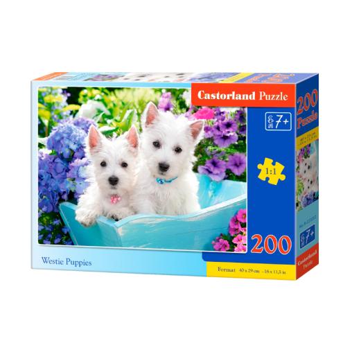 Puzzle Castorland Cachorros de Westie de 200 Piezas