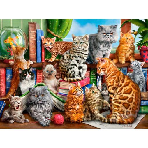 Puzzle Castorland Casa de Gatos de 2000 Piezas