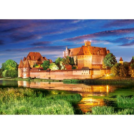 Puzzle Castorland Château de Malbork la Nuit, Pologne 1000 Pz