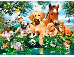 Puzzle Castorland Colegas Animales en Verano de 200 Piezas