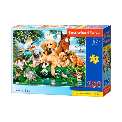 Puzzle Castorland Colegas Animales en Verano de 200 Piezas