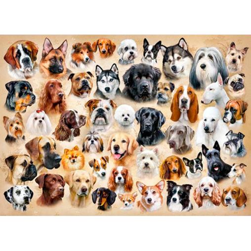 Puzzle Castorland Collage de Perros de 1500 Piezas