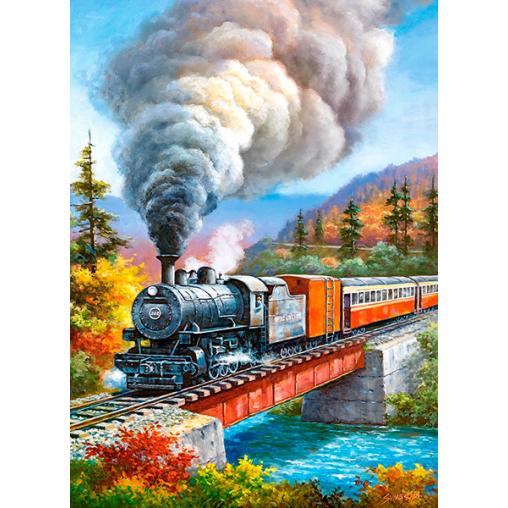 Puzzle Castorland Cruce de Tren de 200 Piezas