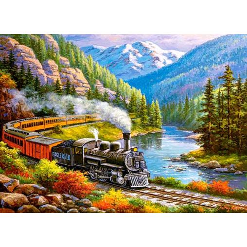 Puzzle Castorland El Tren Eagle River de 300 Piezas