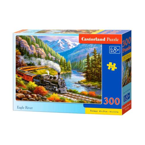 Puzzle Castorland El Tren Eagle River de 300 Piezas