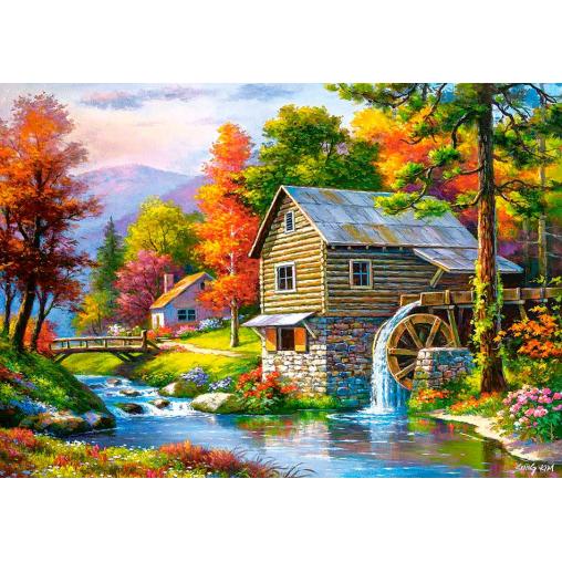 Puzzle Castorland El Viejo Molino de Sutter 500 Piezas