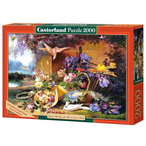 Puzzle Castorland Elegante Bodegón con Flores de 2000 Pzs