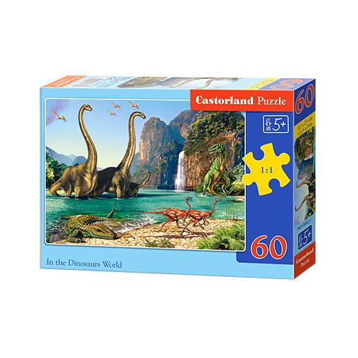 Puzzle Castorland En El Mundo de los Dinosaurios de 60 Piezas