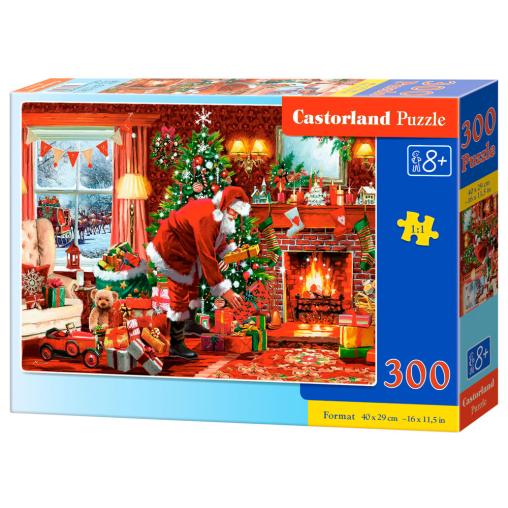 Puzzle Castorland Entrega Especial de Papá Noel de 300 Piezas