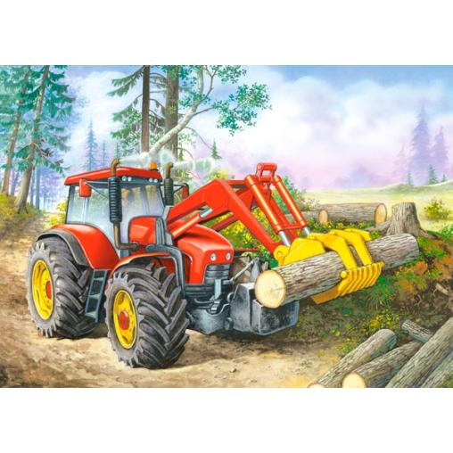 Puzzle Castorland Excavadora en Bosque de 60 Piezas