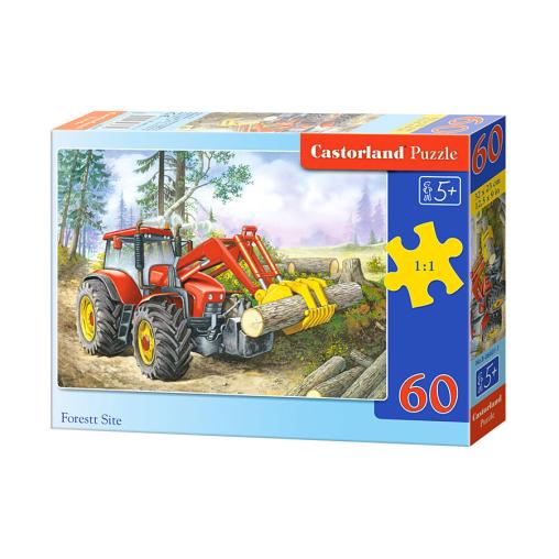 Puzzle Castorland Excavadora en Bosque de 60 Piezas