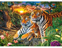 Puzzle Castorland Familia de Tigres de 180 Pzs.