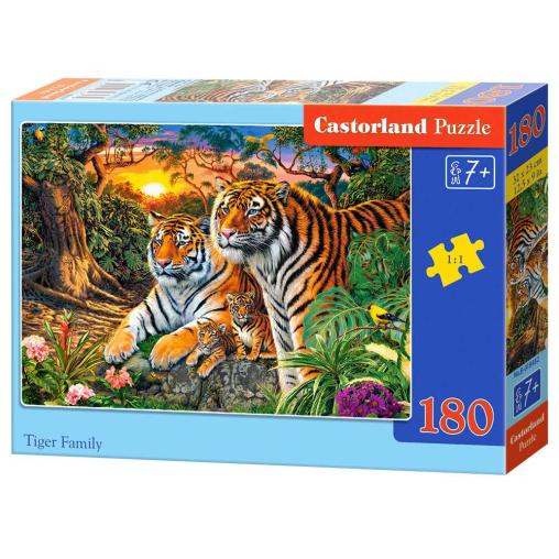 Puzzle Castorland Familia de Tigres de 180 Pzs.