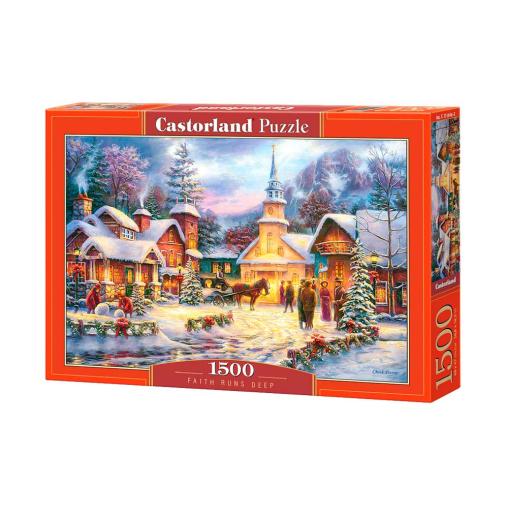 Puzzle Castorland Fe Profunda en Navidad de 1500 Piezas