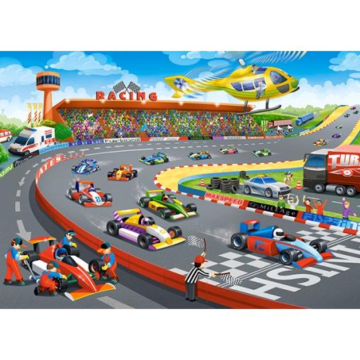 Puzzle Castorland Carreras de Fórmula Uno de 120 Piezas