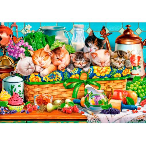 Puzzle Castorland Gatitos Durmiendo de 1000 Pzs