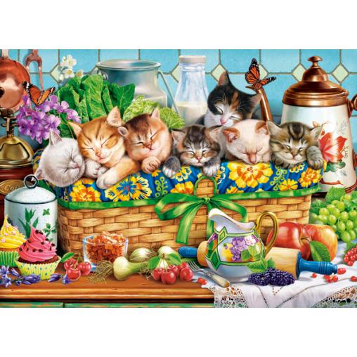 Puzzle Castorland Gatitos Durmiendo de 200 Pzs