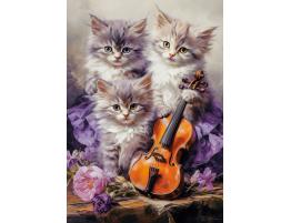 Puzzle Castorland Gatitos Musicales de 500 Piezas