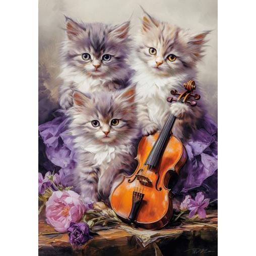 Puzzle Castorland Gatitos Musicales de 500 Piezas