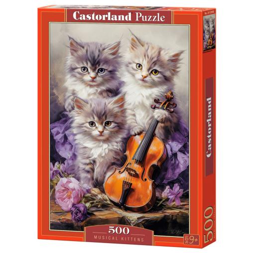 Puzzle Castorland Gatitos Musicales de 500 Piezas