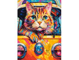 Puzzle Castorland Gato En Bus de 100 Piezas