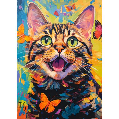 Puzzle Castorland Gato Feliz de 260 Piezas