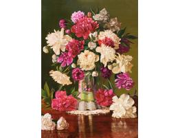 Puzzle Castorland Hermosas Peonias de 500 Piezas