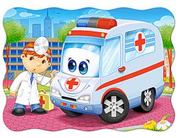 Puzzle Castorland La Ambulancia y El Doctor de 30 Piezas