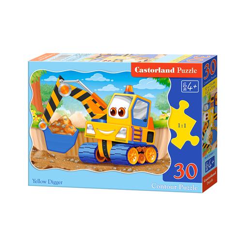 Puzzle Castorland La Excavadora Amarilla de 30 Piezas