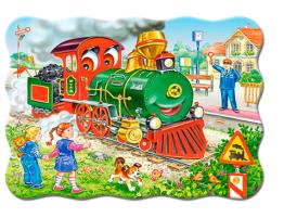 Puzzle Castorland La Locomotora Verde de 30 Piezas