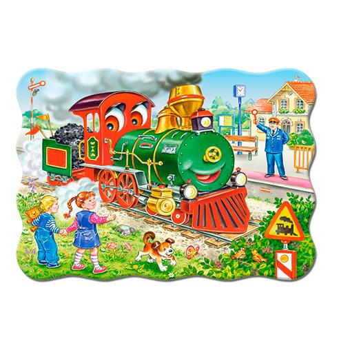 Puzzle Castorland La Locomotora Verde de 30 Piezas