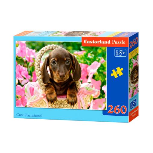 Puzzle Castorland Lindo Perro Salchicha de 260 Piezas