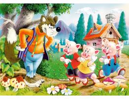 Puzzle Castorland Les Trois Petits Cochons 60 pièces