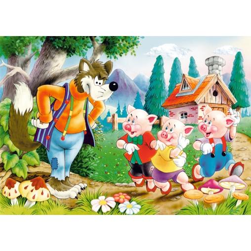 Puzzle Castorland Les Trois Petits Cochons 60 pièces