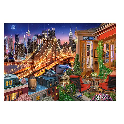 Puzzle Castorland Luces del Puente de Brooklyn de 1000 Piezas