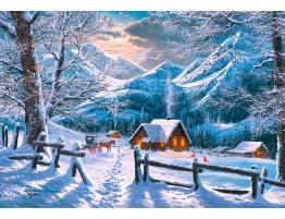 Puzzle Castorland Mañana Nevada de 1500 Piezas