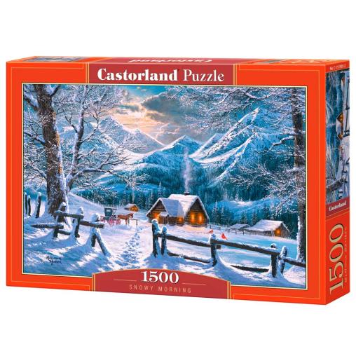 Puzzle Castorland Mañana Nevada de 1500 Piezas